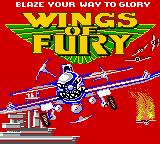 Wings of Fury (USA) Title Screen